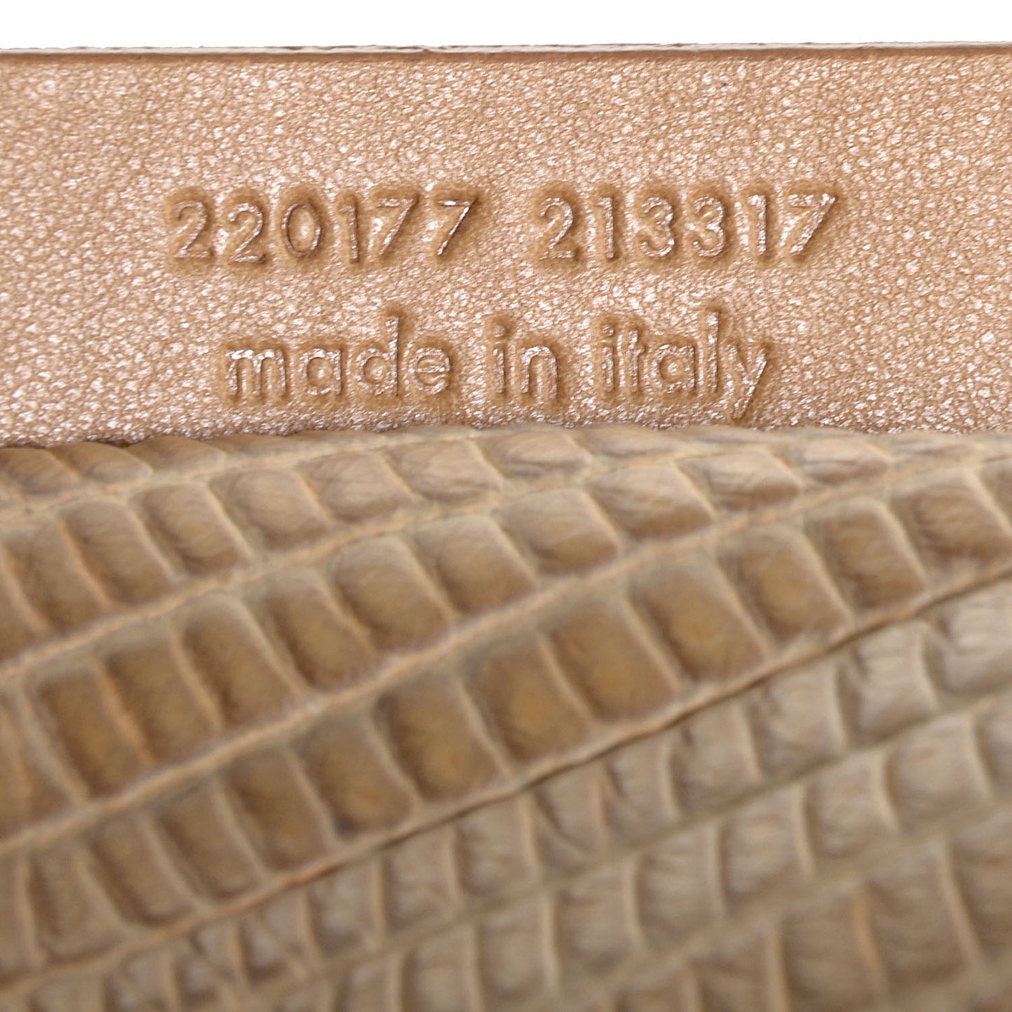 Lizard Embossed Medium Y Bow Bowler