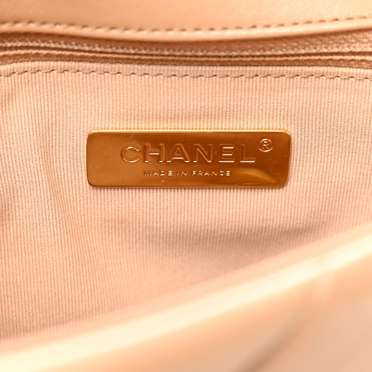 Chanel Lambskin Quilted Medium Chanel 19 Flap Dark Beige 6 of 10