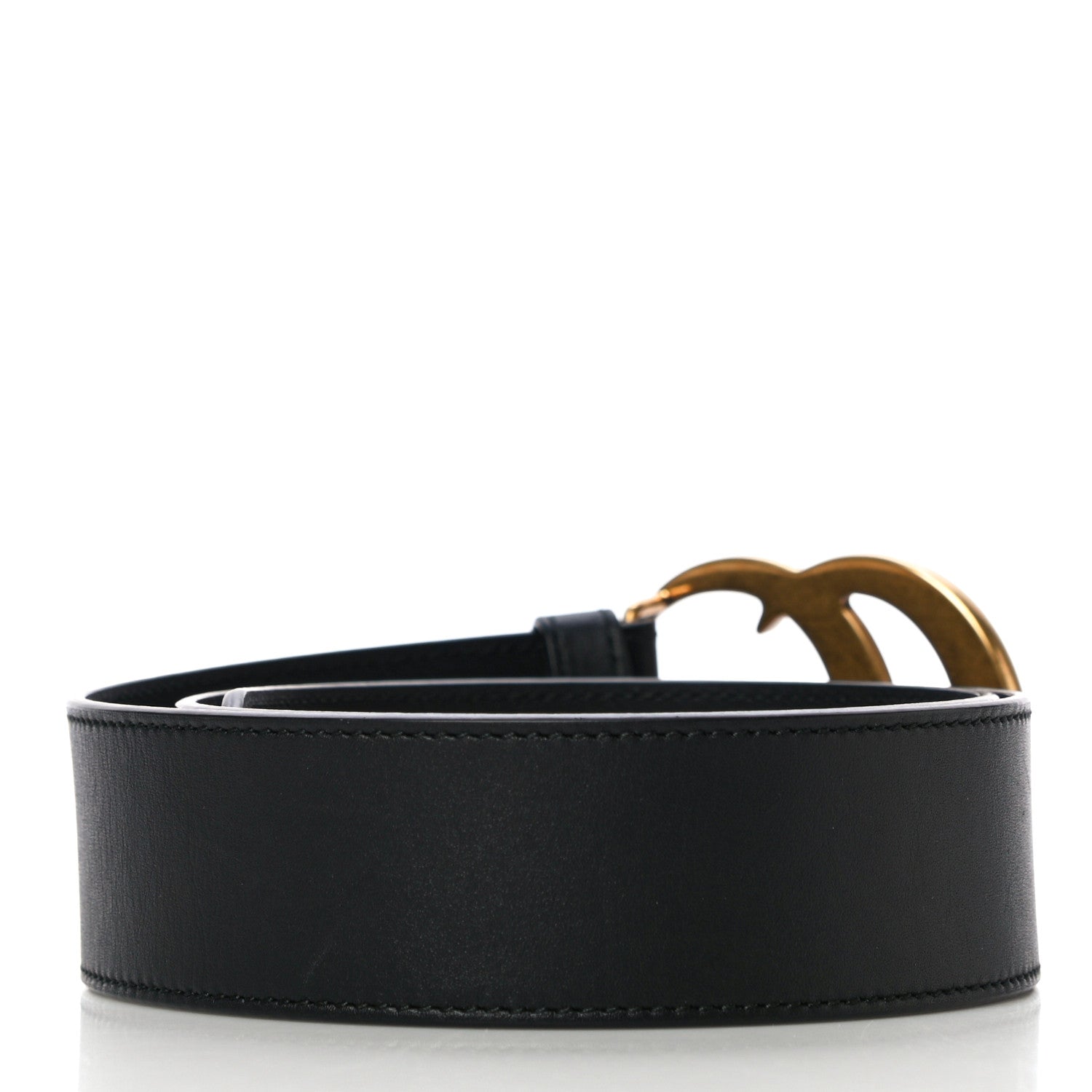 Gucci Calfskin Double G 40mm Belt 75 30 Black 3 of 9