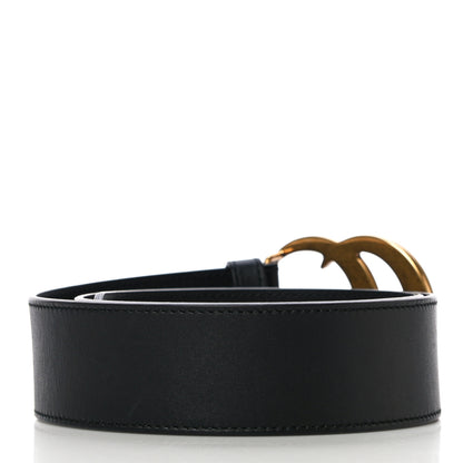 Gucci Calfskin Double G 40mm Belt 75 30 Black 3 of 9