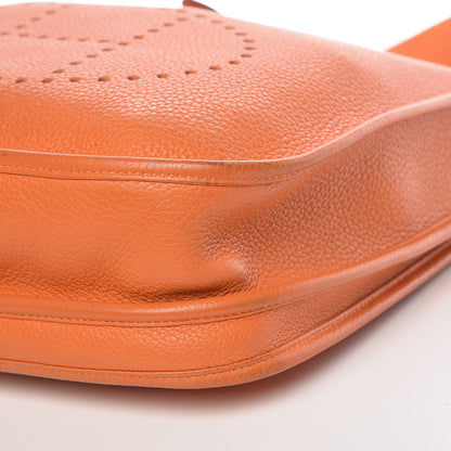 Hermes Taurillon Clemence Evelyne III PM Orange 9 of 15