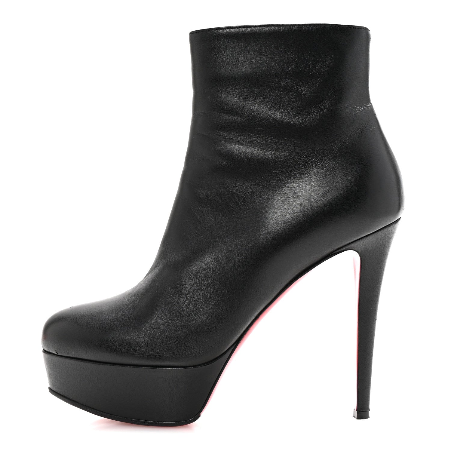 Christian Louboutin Calfskin Bianca 120 Ankle Boots 39.5 Black 1 of 9
