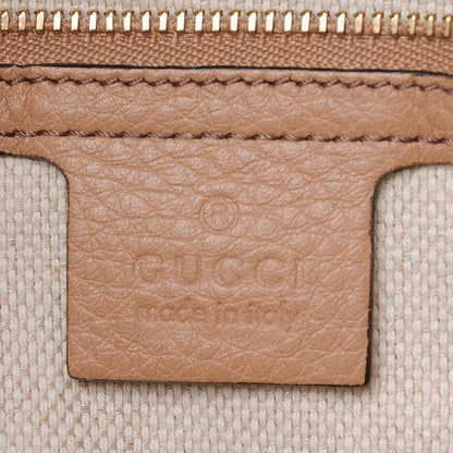 Gucci Pebbled Calfskin Medium Soho Chain Shoulder Bag Camelia 6 of 7