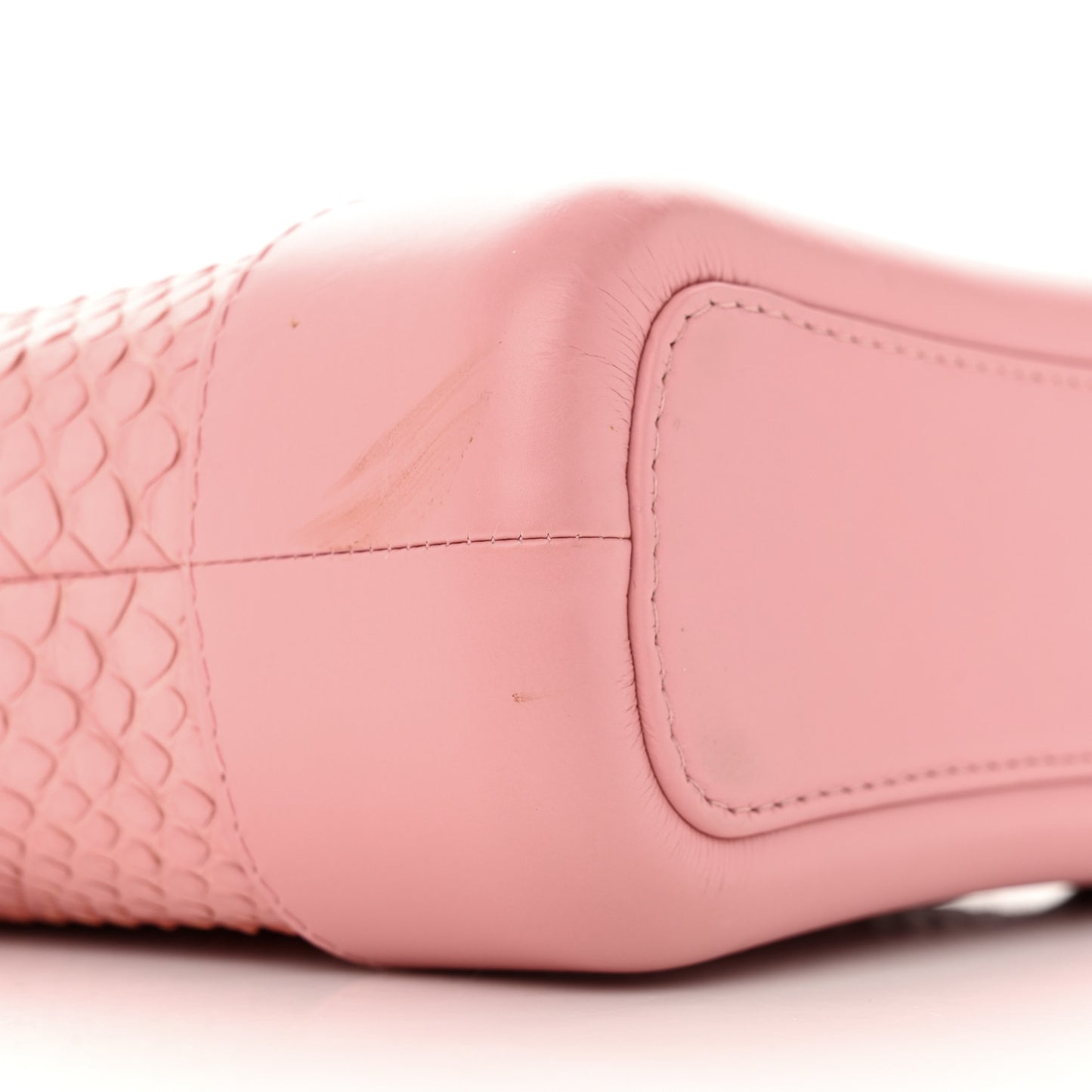 Snakeskin Small Gabrielle Hobo Pink