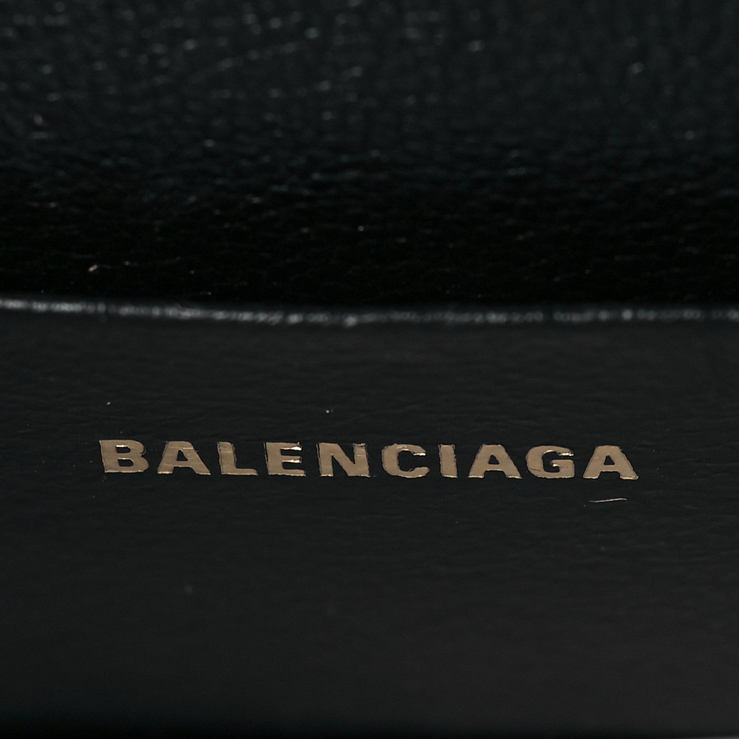 Balenciaga Metallic Calfskin Crocodile Embossed Hourglass Top Handle Bag Mini Gold 6 of 9