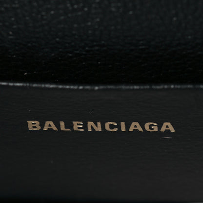 Balenciaga Metallic Calfskin Crocodile Embossed Hourglass Top Handle Bag Mini Gold 6 of 9