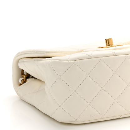 Chanel Lambskin Quilted Mini Pearl Crush Flap White 9 of 11