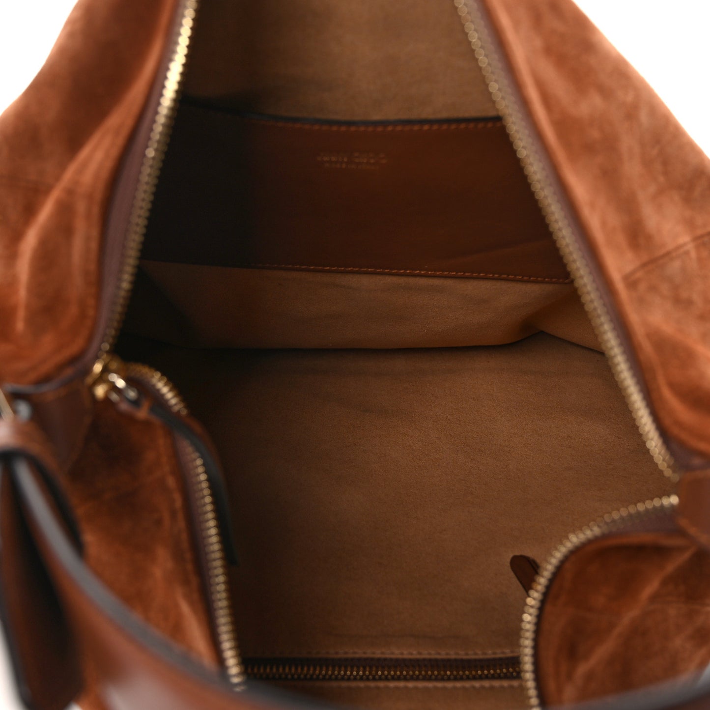 Suede Ana Hobo Bag Tan
