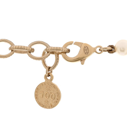Chanel Pearl CC 100th Anniversary Necklace Light Gold 5 of 6