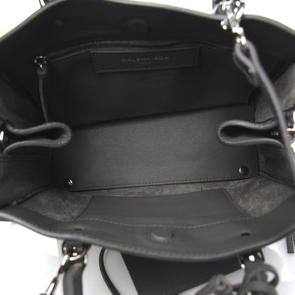 Balenciaga Calfskin Papier Mini A4 Zip Around Tote Gris Metal 5 of 10