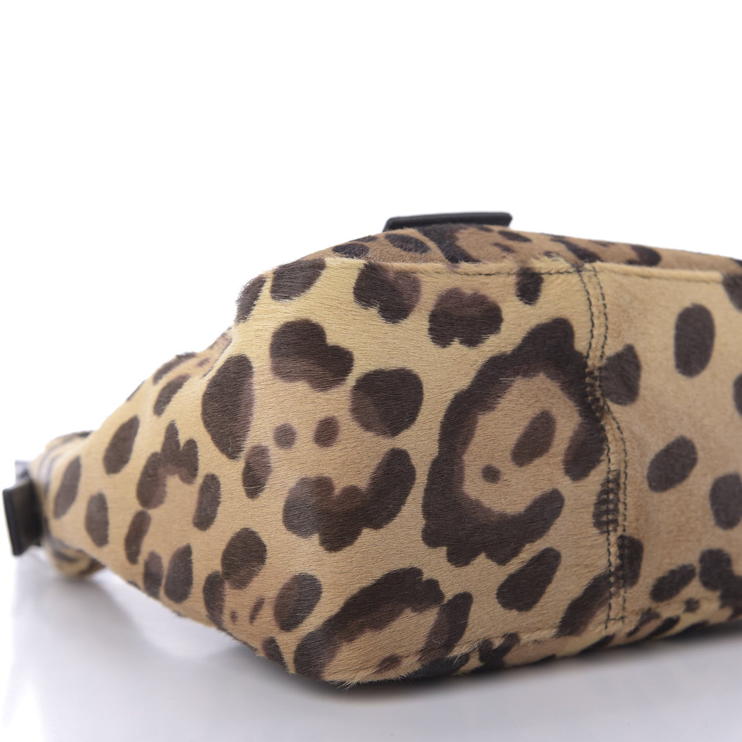 Fendi Calf Hair Leopard Print Shoulder Bag Brown 6 of 9
