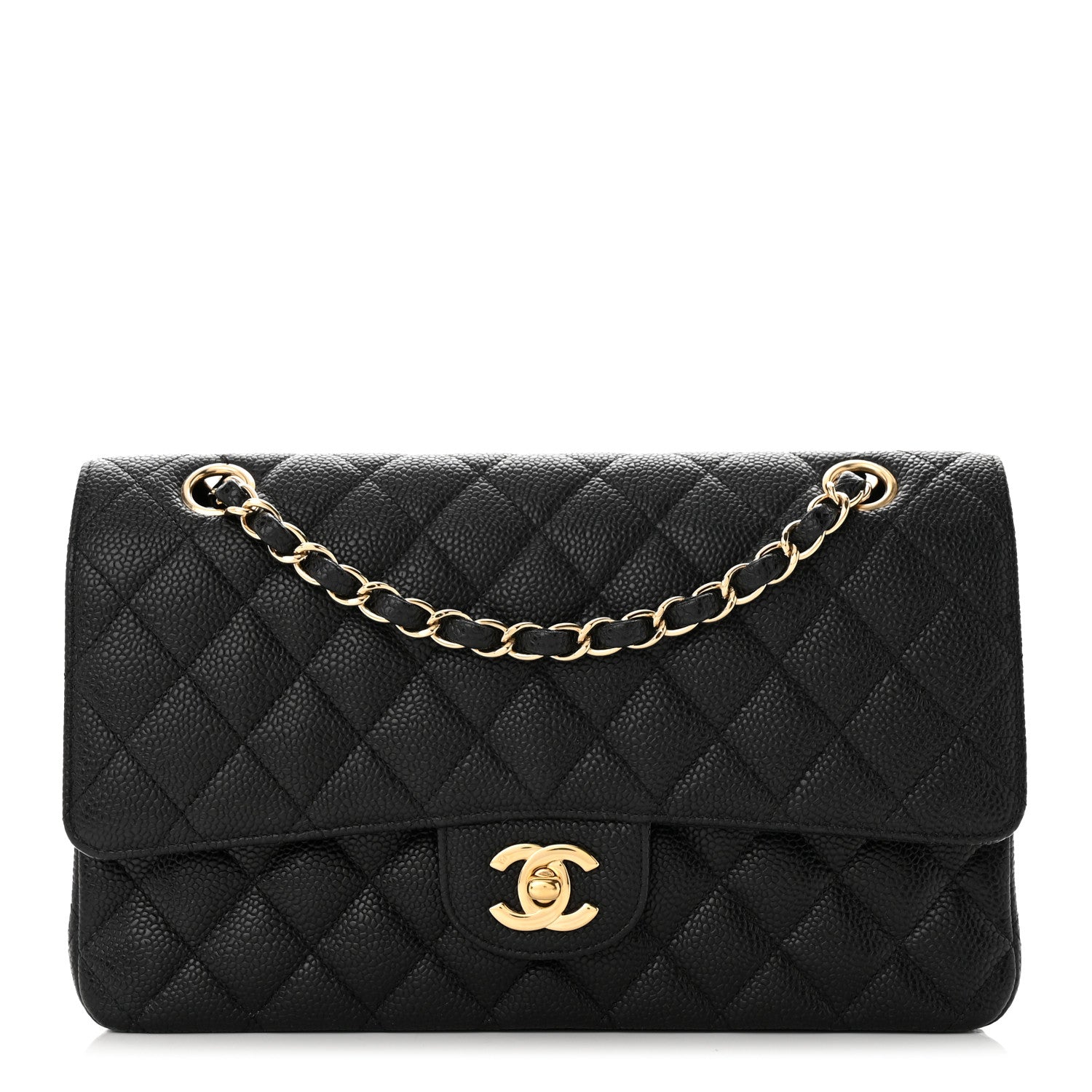 Chanel Caviar Quilted Medium Double Flap Black 1 of 11