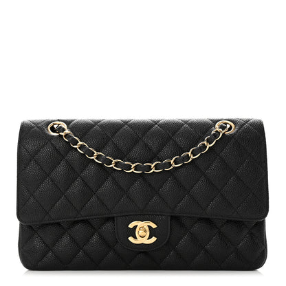 Chanel Caviar Quilted Medium Double Flap Black 1 of 11