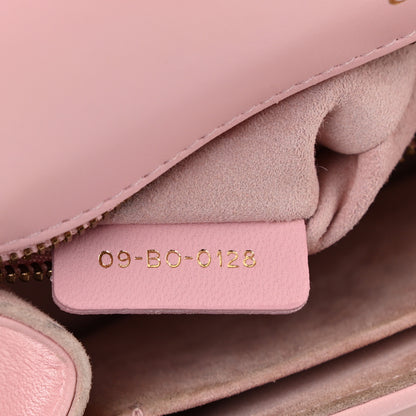 Christian Dior Lambskin Studded Small Diorama Flap Bag Pink 7 of 9