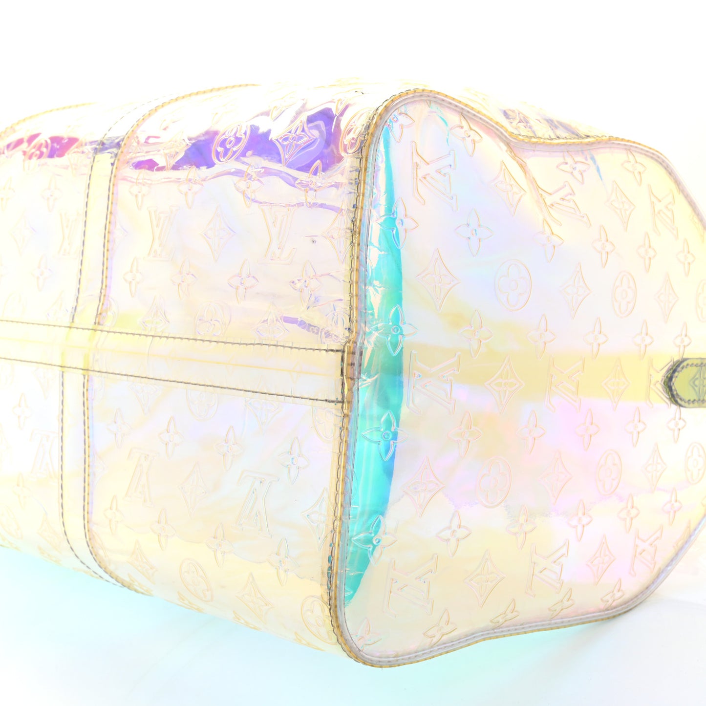 PVC Monogram Keepall Bandouliere 50 Iridescent Prism