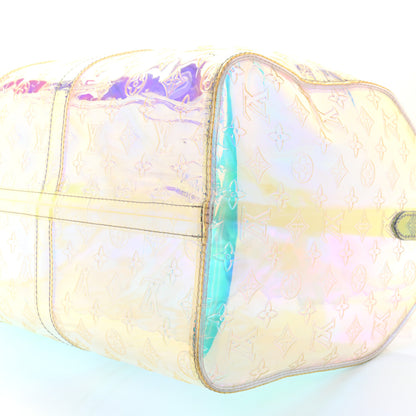 Louis Vuitton PVC Monogram Keepall Bandouliere 50 Iridescent Prism 9 of 11