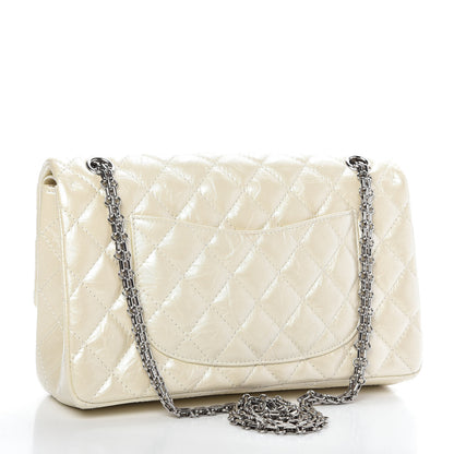 Chanel Metallic Aged Calfskin Quilted 2.55 Reissue 226 Flap White 3 of 9