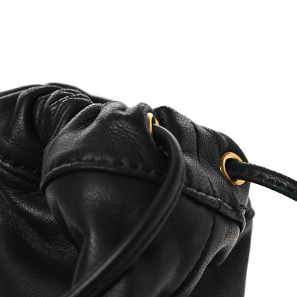 Gucci Calfskin Matelasse Front Pocket Mini GG Marmont Bucket Bag Black 11 of 11