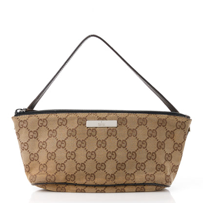 Gucci Monogram Boat Pochette Brown 1 of 11