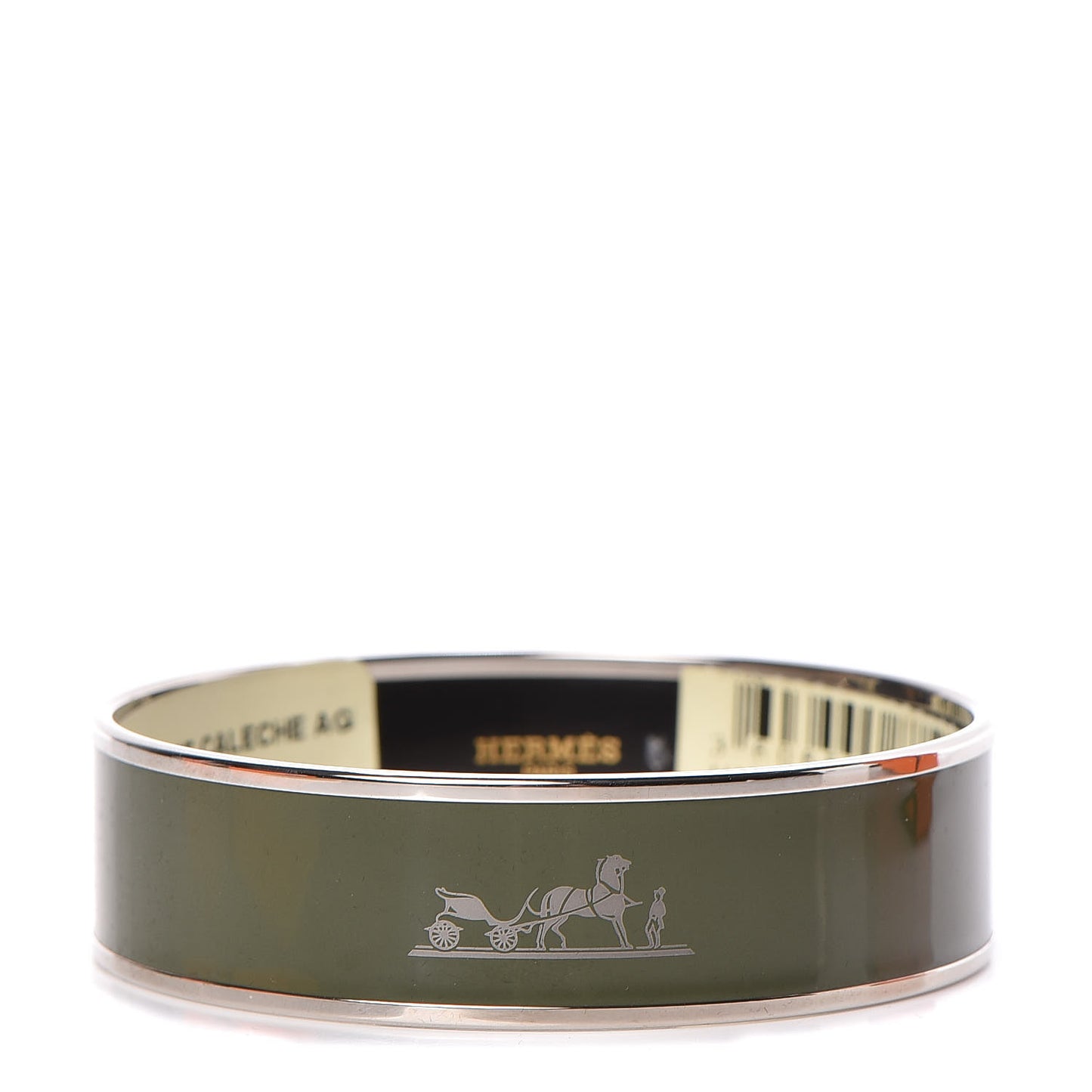 Enamel Wide Caleche Bracelet 70 Loden