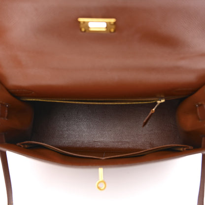 Hermes Courchevel Kelly Sellier 32 Noisette 5 of 13