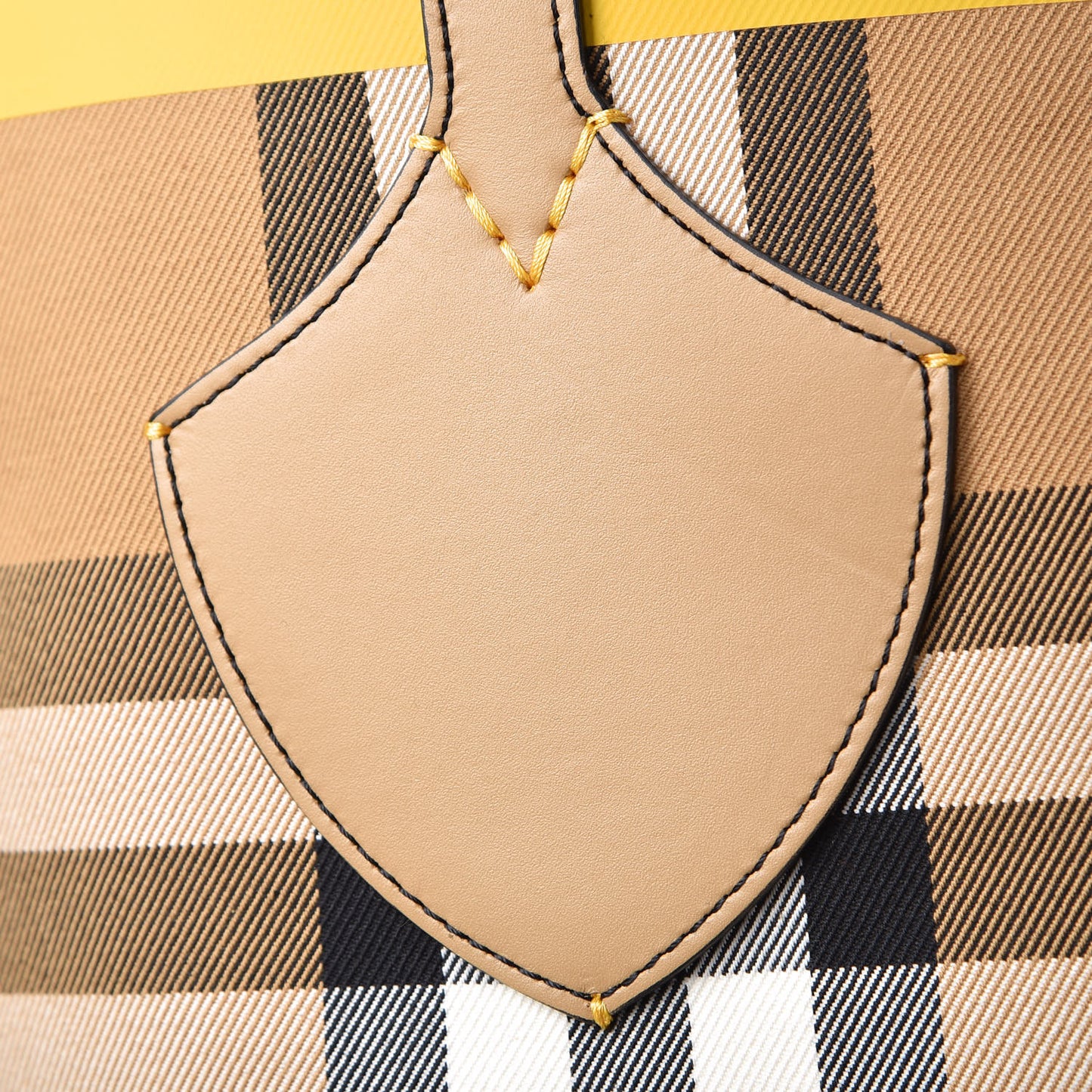 Vintage Check Large The Giant Reversible Tote Antique Yellow Golden Yellow