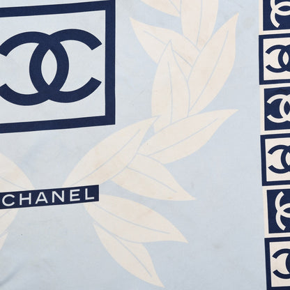 Chanel Silk CC Square Scarf Blue 3 of 7