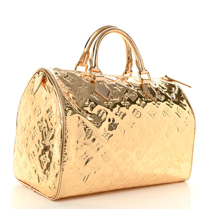 Louis Vuitton Monogram Miroir Speedy 30 Gold 3 of 9