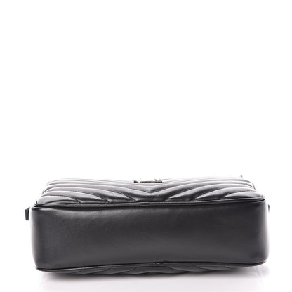 Saint Laurent Calfskin Matelasse Monogram Lou Camera Bag Black 10 of 12