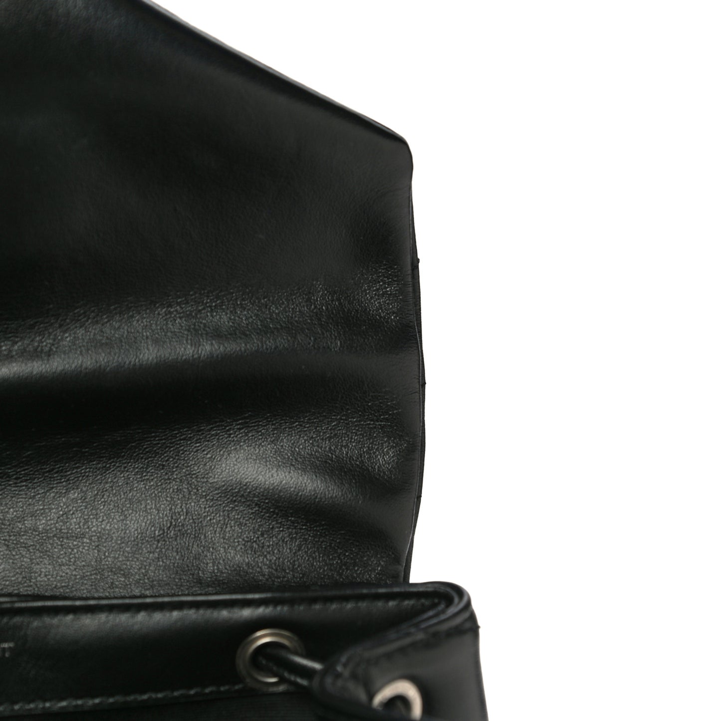 Calfskin Y Quilted Monogram Small Loulou Backpack Black