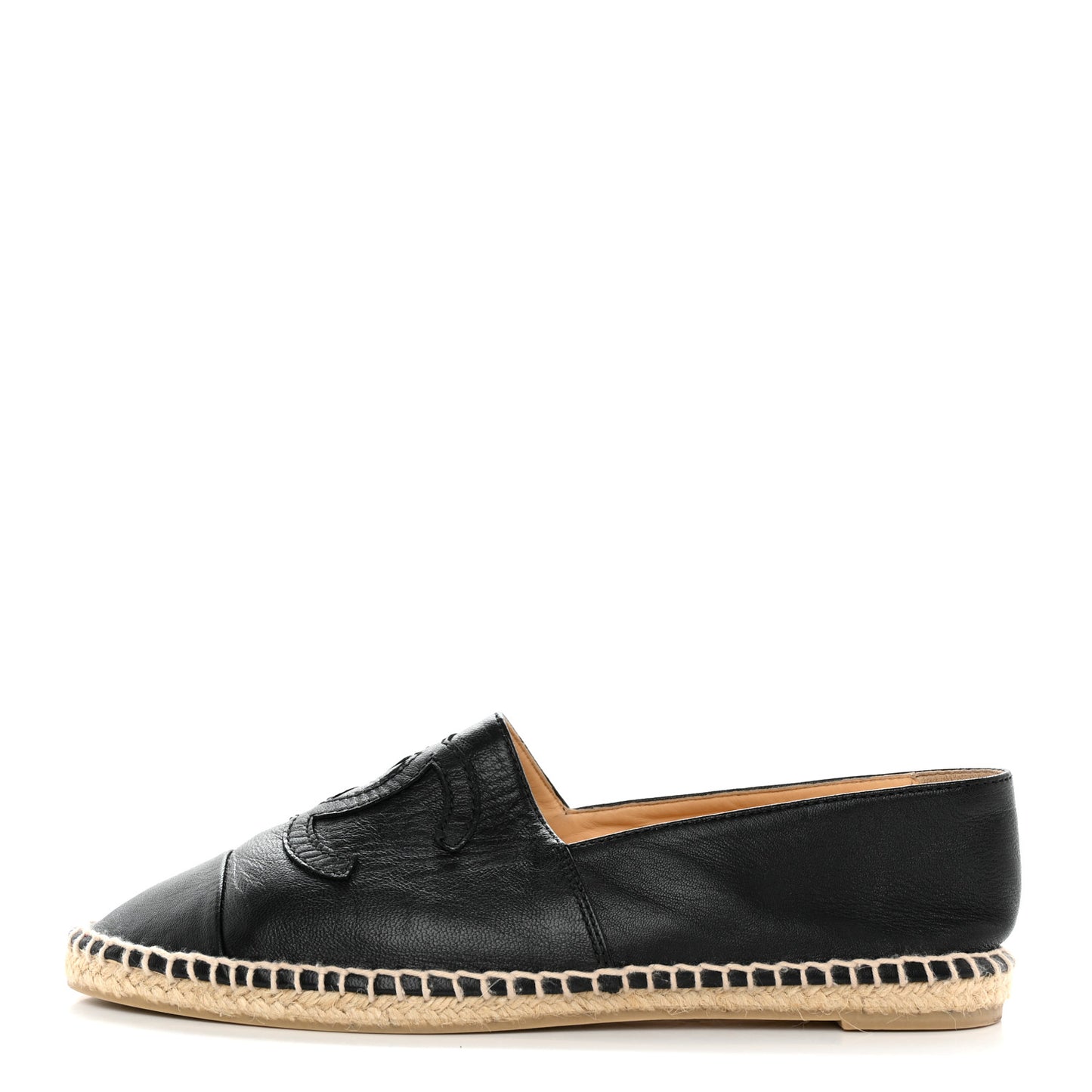 Lambskin CC Espadrilles 40 Black