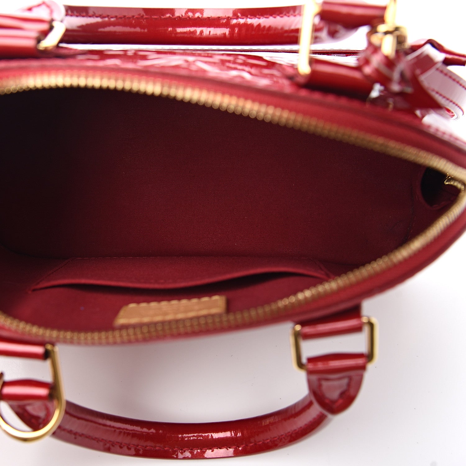 Louis Vuitton Vernis Alma BB Pomme D'Amour 4 of 9