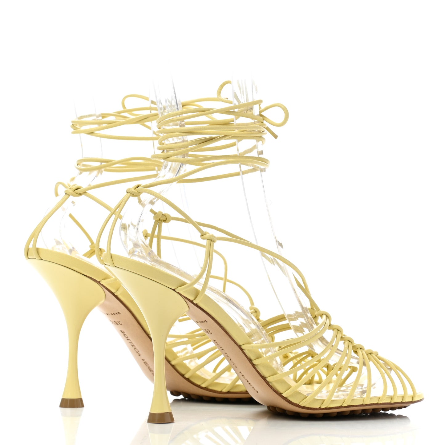 Nappa Dot Ankle Tie Sandals 38.5 Moon Beam