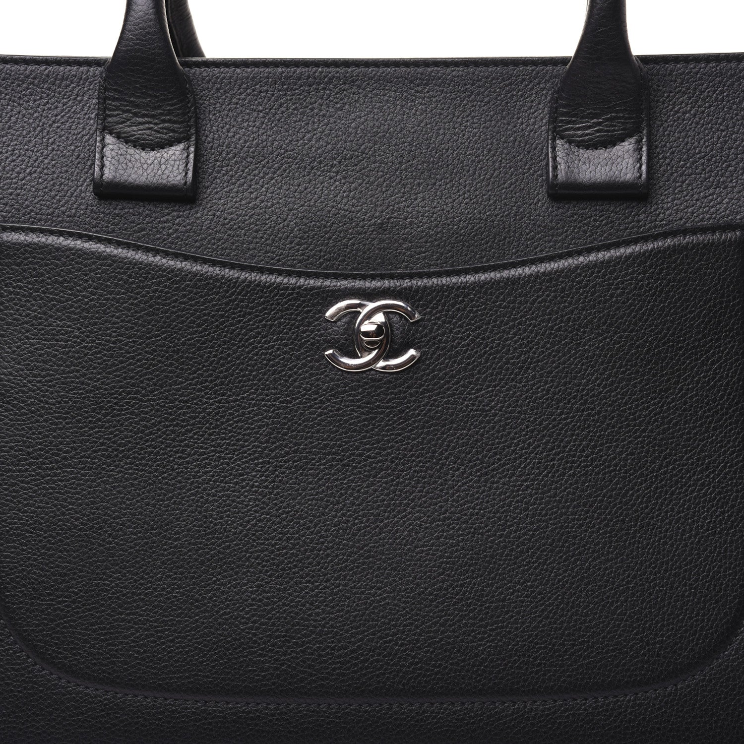 Chanel Grained Calfskin Large Neo Executive Shopper Tote Black 10 of 17