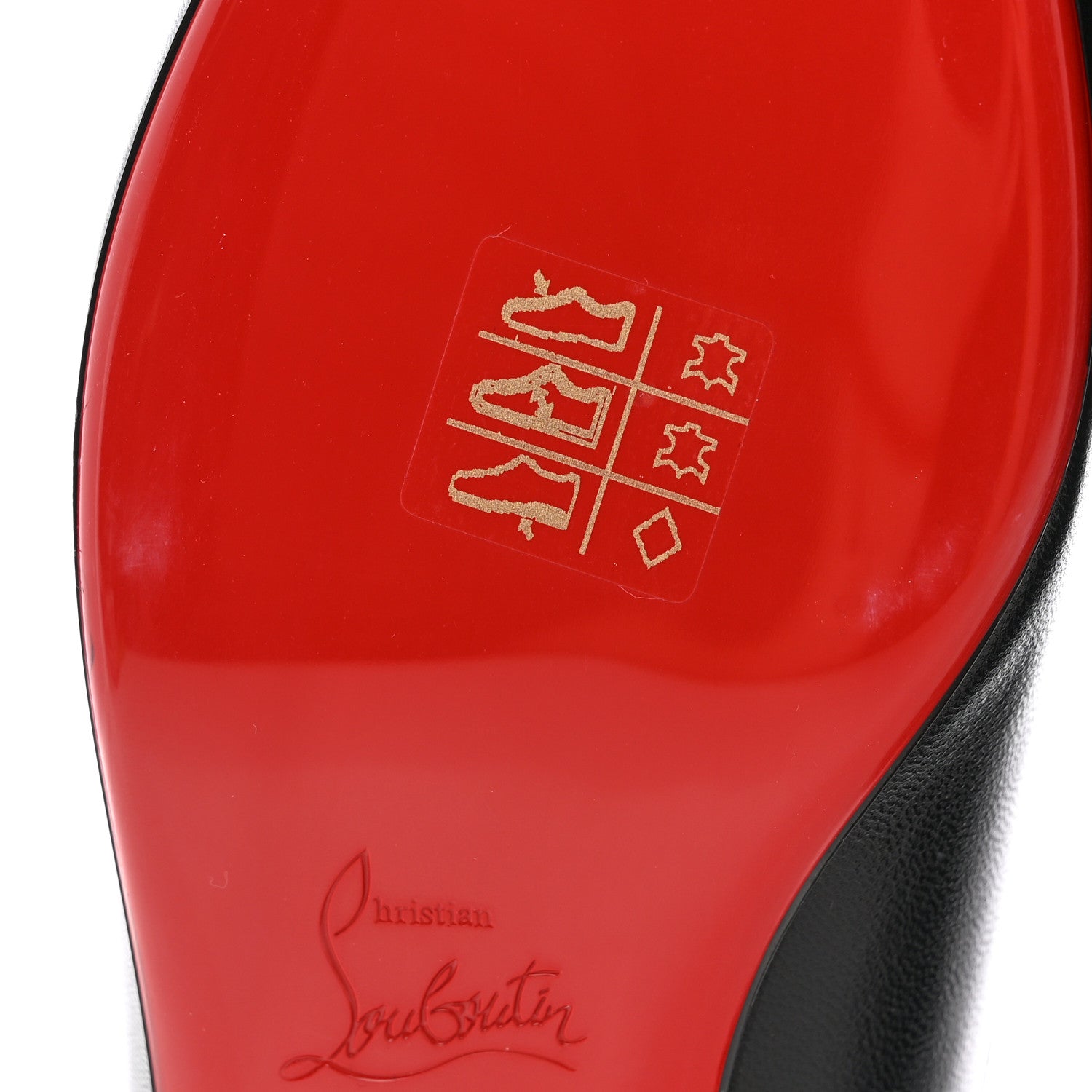 Christian Louboutin Calfskin Conclusive Ankle Strap Flats 38 Black 8 of 16