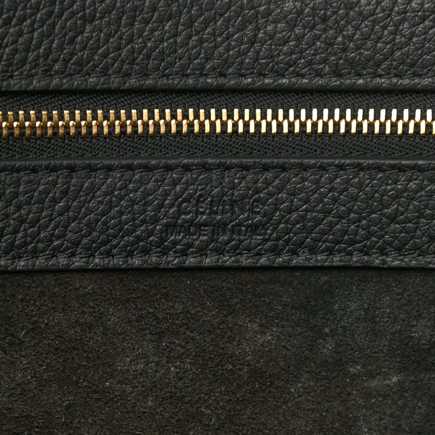 Celine Soft Grained Calfskin Small Belt Cabas Phantom Black 6 of 9
