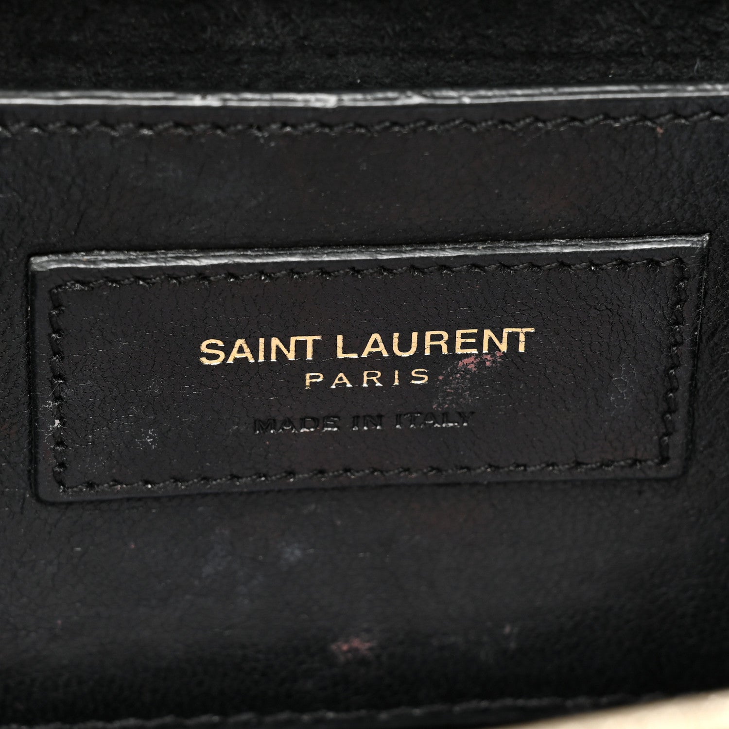 Saint Laurent Metallic Calfskin Small Classic Monogram Kate Satchel Pale Gold 6 of 17