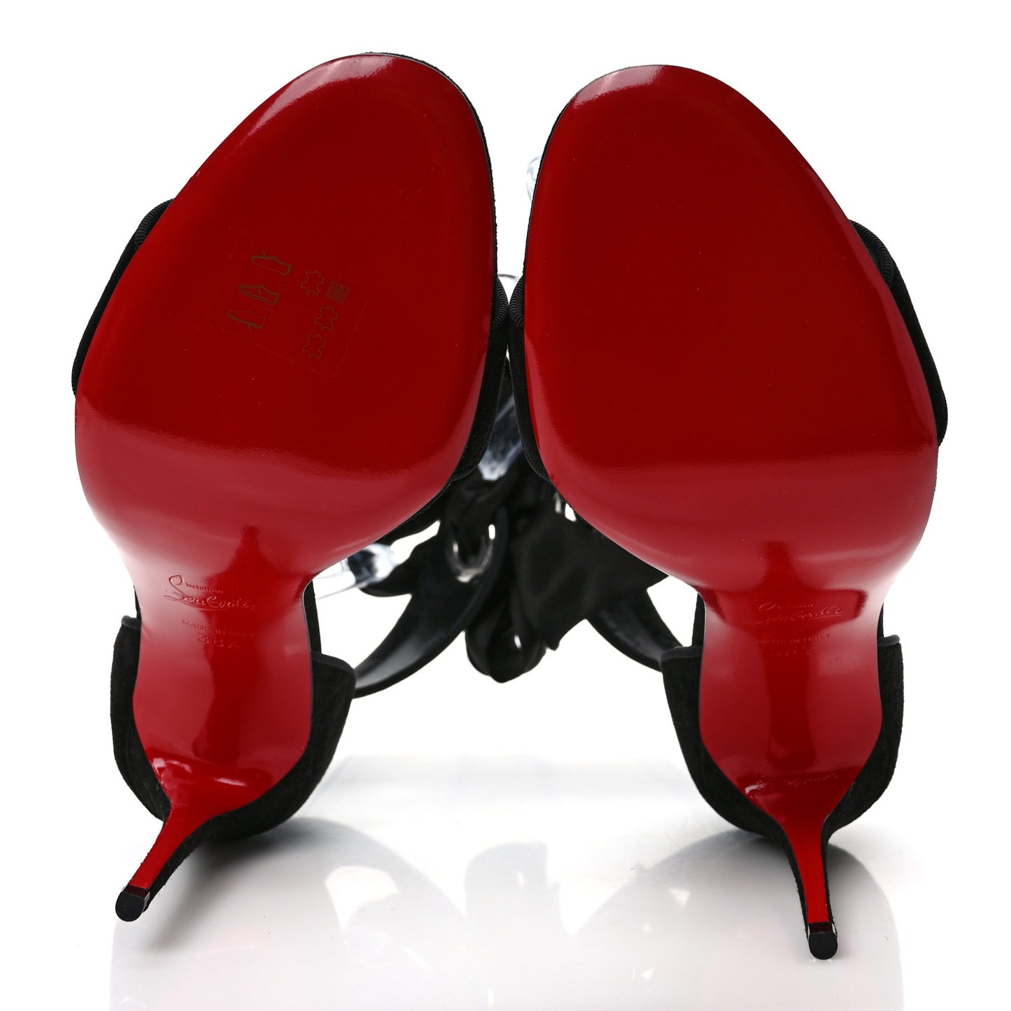 Veau Velours Silk Bow Torrida Alta 100 Sandals 38.5 Black