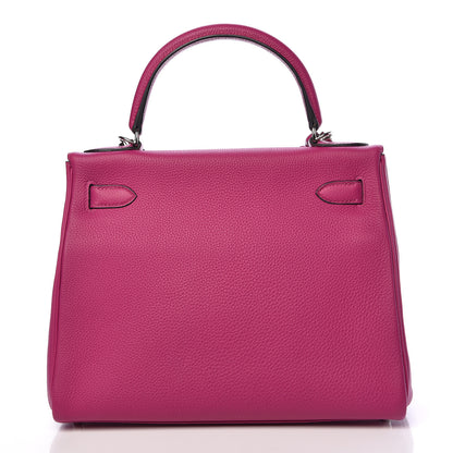 Hermes Togo Kelly Retourne 28 Rose Pourpre 4 of 42