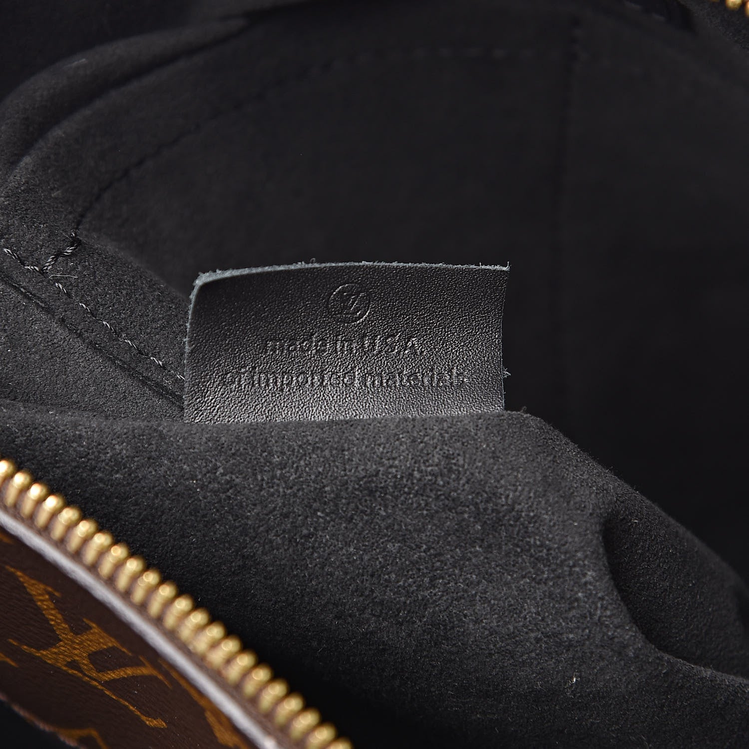 Louis Vuitton Monogram Flower Zipped Tote PM Black 7 of 10