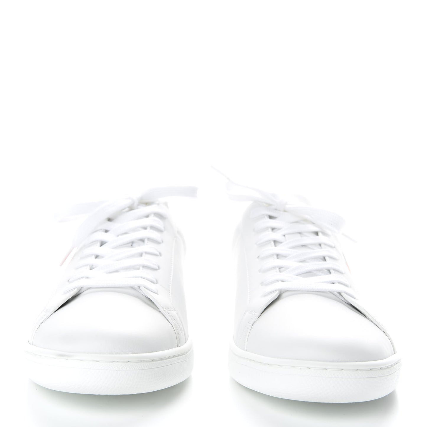 Calfskin Mens Luxembourg Sneakers 7 White Orange Navy