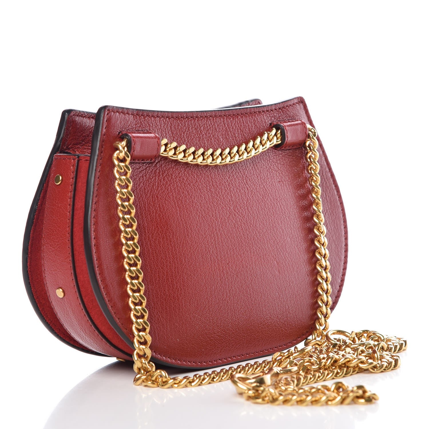 Chloe Calfskin Suede Mini Pixie Signature Belt Bag Dahlia Red 3 of 8