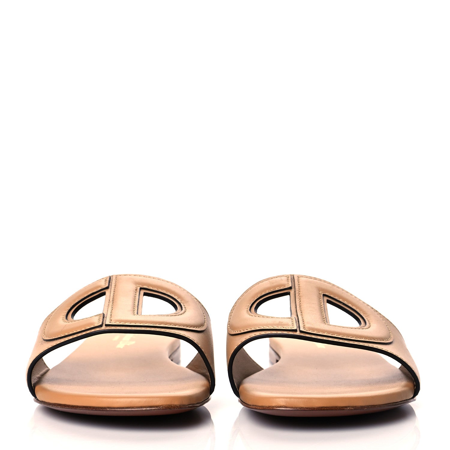 Christian Dior Calfskin D-Club Mule Sandal 37 Natural 2 of 11