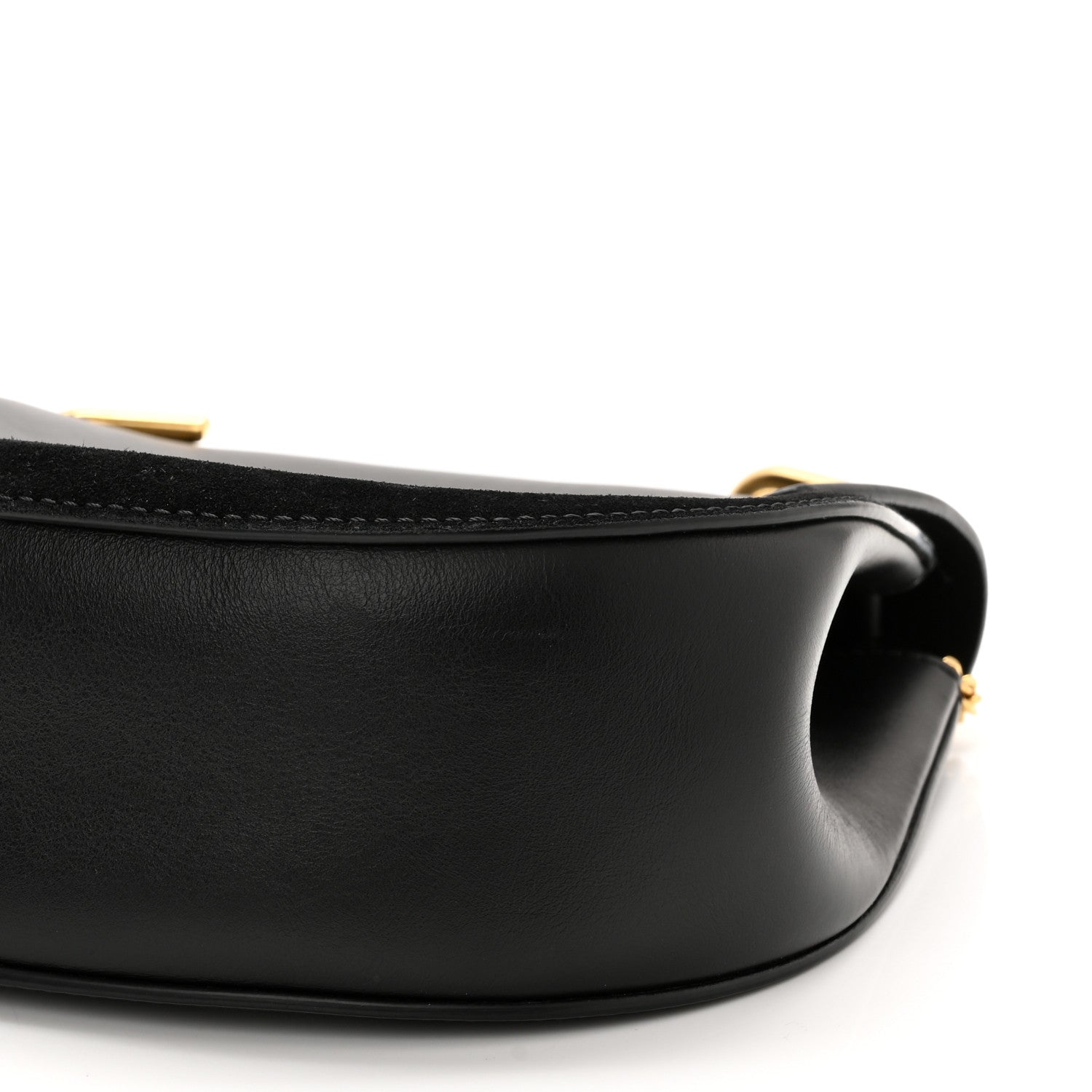 Chloe Suede Smooth Calfskin Drew Shoulder Bag Black 10 of 10