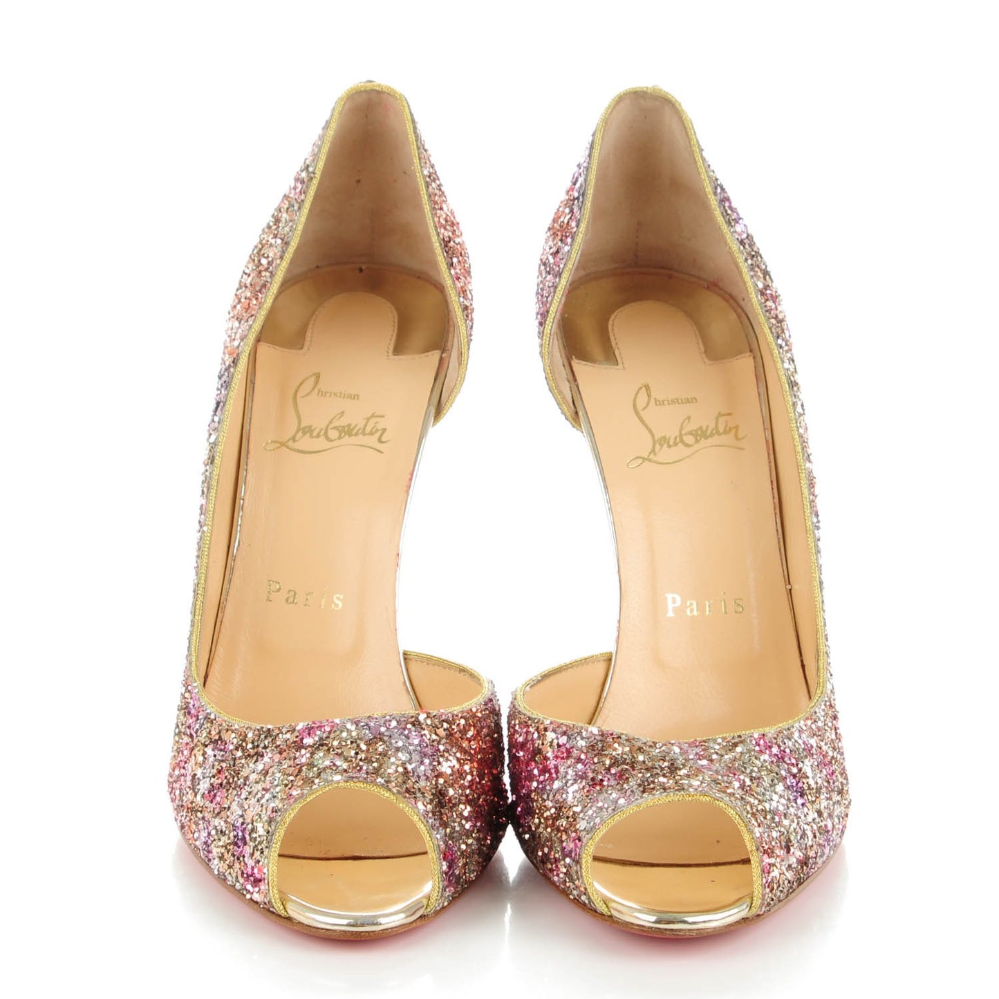 Glitter Demi You 100 Pumps 39.5 Rosette Gold