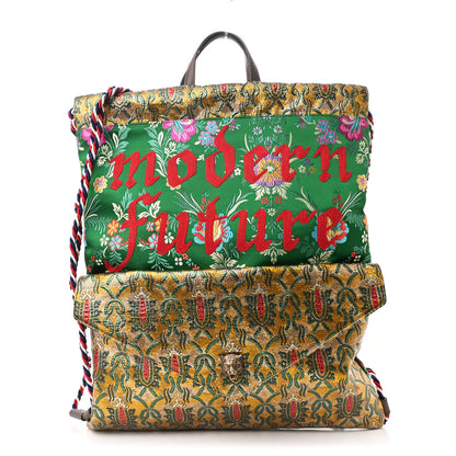 Gucci Brocade Modern Future Drawstring Backpack Multicolor 1 of 10