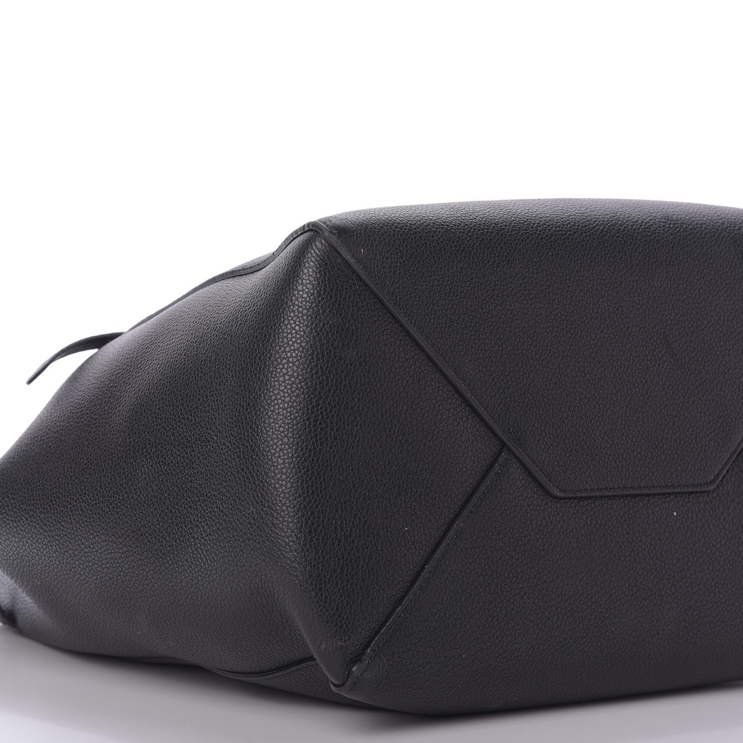 Celine Soft Grained Calfskin Small Belt Cabas Phantom Black 6 of 10