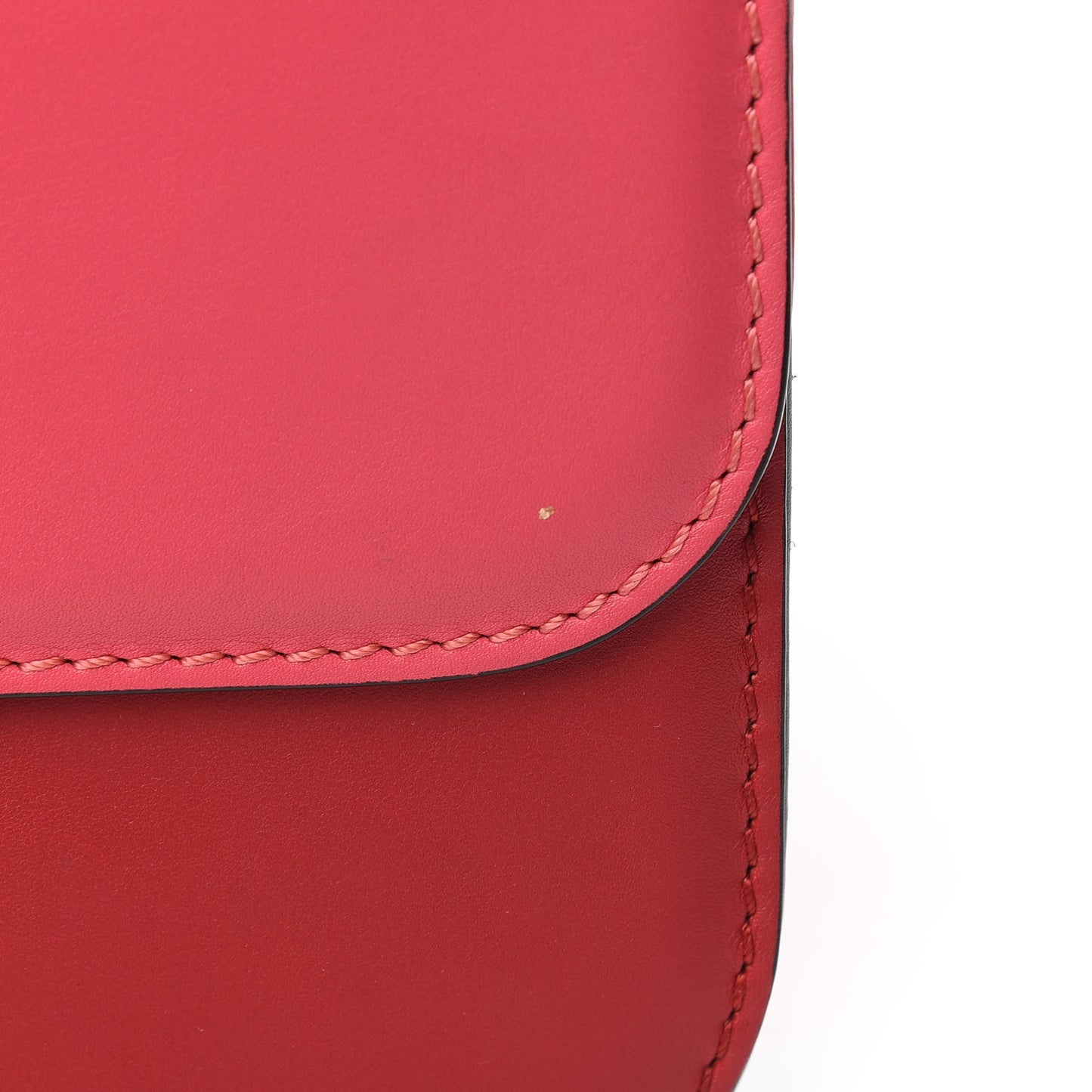 Vitello Medium Glam Lock Rockstud Flap Deep Rose Scarlet Grey Green
