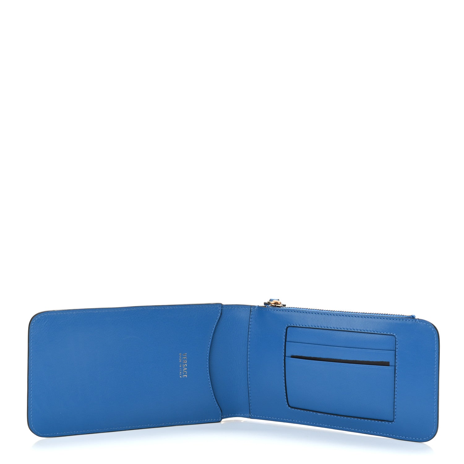 Versace Vitello Medusa Crossbody Phone Pouch Blue 5 of 11