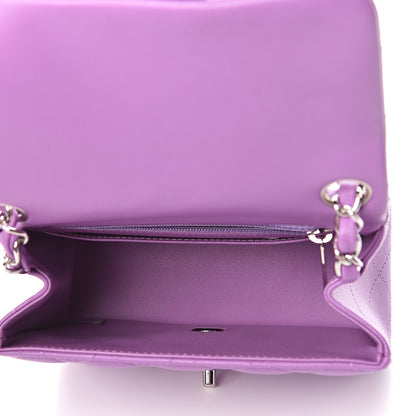 Chanel Lambskin Quilted Mini Square Flap Purple 5 of 11